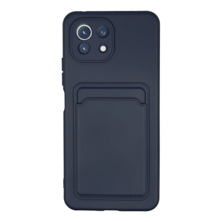 Xiaomi Mi 11 Kılıf Kelvin Kartvizitli Silikon - Lacivert
