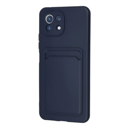 Xiaomi Mi 11 Kılıf Kelvin Kartvizitli Silikon - Lacivert