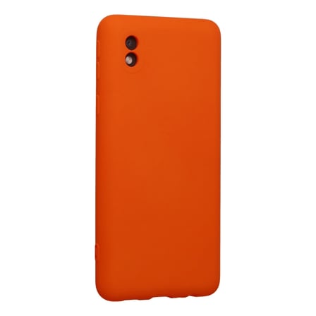 Samsung Galaxy A01 Core Kılıf Nano İçi Kadife Silikon - Turuncu