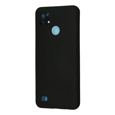 Realme C21 Kılıf Nano İçi Kadife Silikon - Siyah