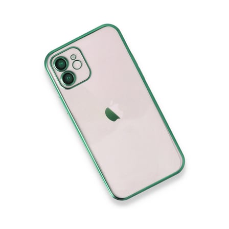 İphone 12 Kılıf Razer Lensli Silikon - Yeşil