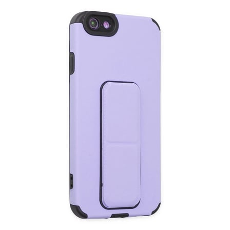 İphone 6 Kılıf Mega Standlı Silikon - Lila