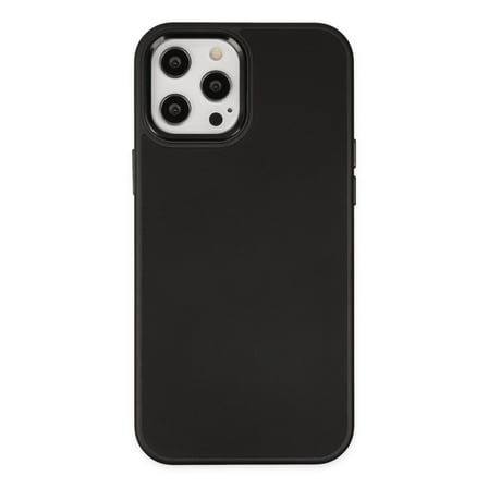 İphone 12 Pro Max Kılıf Asya Deri Silikon - Siyah