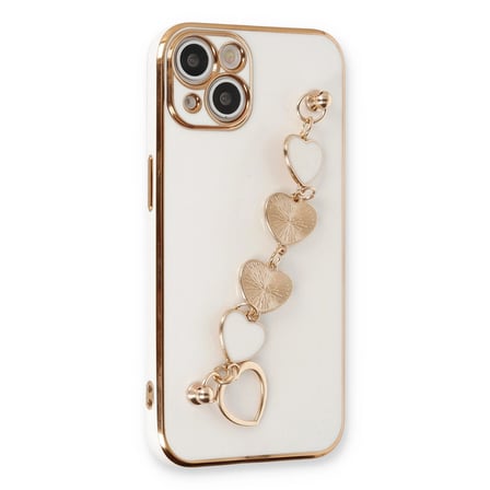 İphone 14 Kılıf Esila Silikon - Beyaz