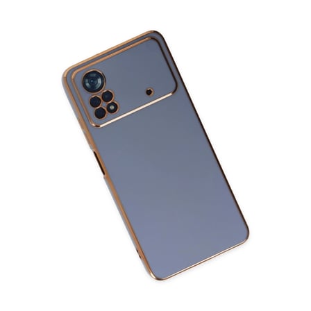 Xiaomi Poco X4 Pro 5G Kılıf Volet Silikon - Mavi