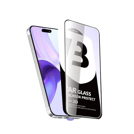 İphone 15 Pro Max Bilvis 5D Super Clear Diamond Cam Ekran Koruyucu
