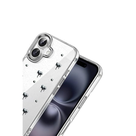 İphone 16 Fiyonk Desenli Kapak - Desen 1