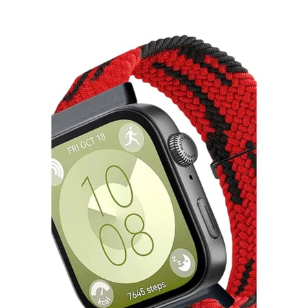 Huawei Fit 4 Kordon - Kırmızı-Siyah