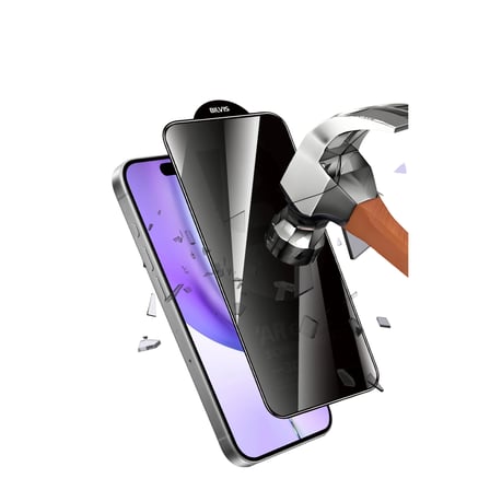 İphone 17 Air Bilvis 5D Privacy Diamond Hayalet Cam Ekran Koruyucu