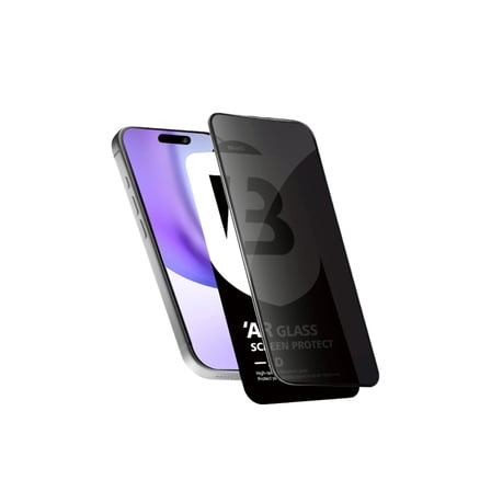 İphone 17 Pro Bilvis 5D Privacy Diamond Hayalet Cam Ekran Koruyucu