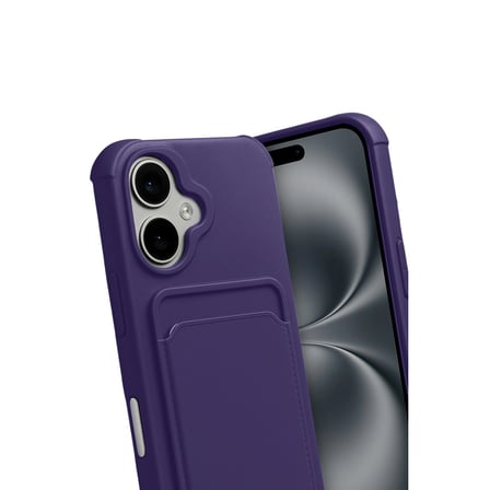 İphone 17 Kelvin Kartvizitli Silikon - Derin Mor