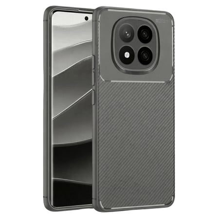 Xiaomi Redmi Note 14 Pro Plus Kılıf Auto Focus Karbon Kapak - Gri