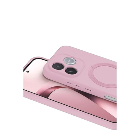 Huawei Honor 600 Lite Regal Magsafe Standlı Kapak - Açık Pembe