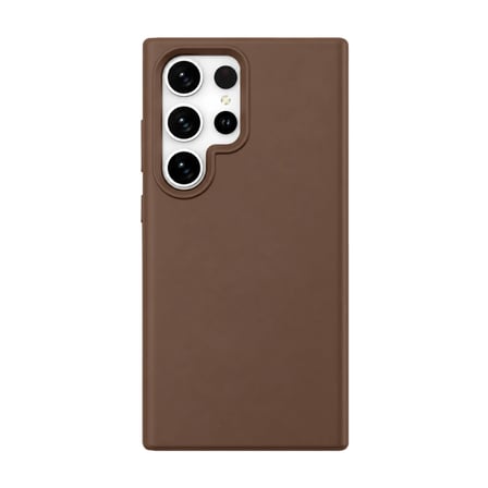 Samsung Galaxy S24 Ultra Kılıf First Silikon - Kahverengi