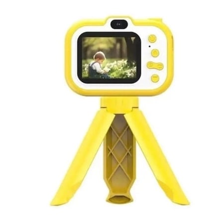 Dijital Fotoğraf Makinesi Çocuk Mini 1080P Hd Kamera Selfie Tripotlu Ön Arka Kamera