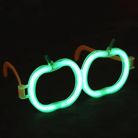 Glow Elma Gözlük - Glow Partisi Gözlüğü - Glow Gözlük 12 Adet