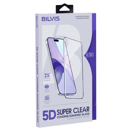 İphone 17 Pro Bilvis 5D Super Clear Diamond Cam Ekran Koruyucu
