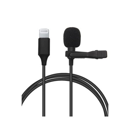 Lightning 2 Metre Double Mikrofon - Siyah