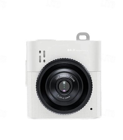 Dijital Kamera 64Mp 16X Digital Zoom 1.4’’Ekranlı Video Kamera Taşınabilir Tasarım Beyaz