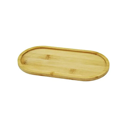 Oval Bambu Yağdanlık Altlığı ve Sunum Tabağı