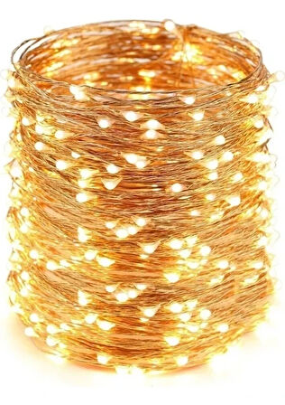 2 Adet 10 Metre Pilli Peri Led, Dekor Işık (Günışığı)