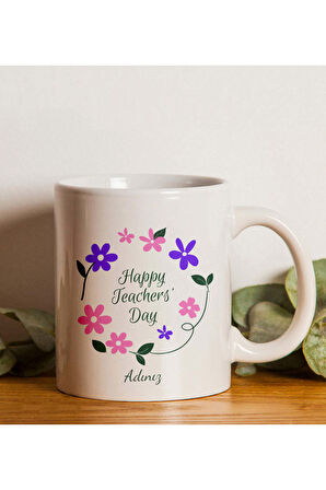 Öğretmenler Günü Kişiye Özel Tükenmez Kalem & Kupa & Kutulu Mum & Not Defteri & Fular Hediye Seti