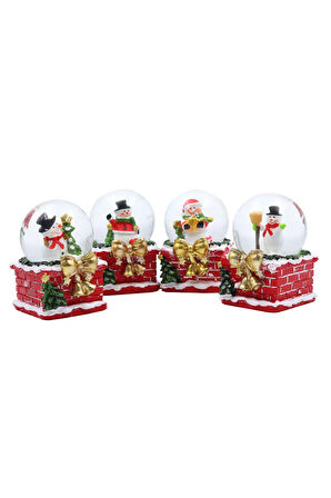 Kupa & Kar Küre & Mum & Buhurdanlık & Ahşap Zeminli Mini Çam Ağacı Hediye Seti