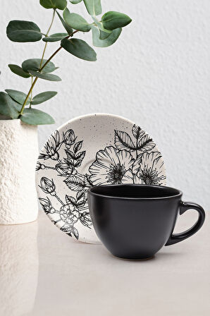 Gold Metal Kutulu Mum & Çubuk Tütsü & Siyah Fincan Hediye Seti