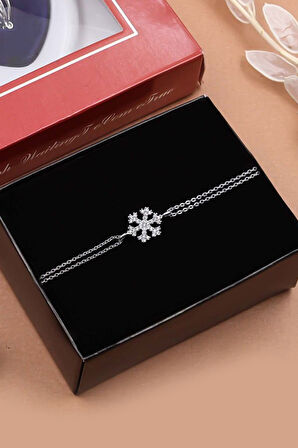 İstiridye İçinde Gerçek İnci Kolye & Gümüş Renk Kartanesi Bileklik Hediye Seti