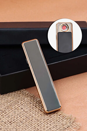 Elektronik Alevsiz Kızaklı USB Şarjlı Çakmak