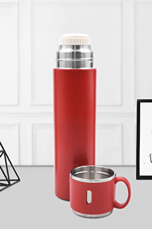 Bardaklı 580 ML Çelik Termos