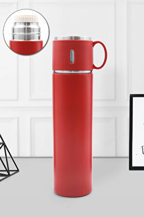 Bardaklı 580 ML Çelik Termos