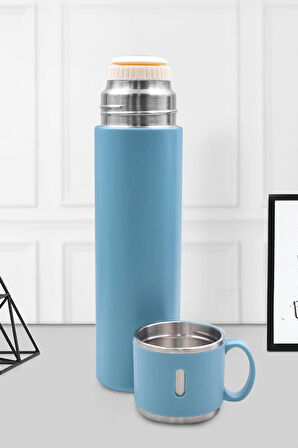 Bardaklı 580 ML Çelik Termos