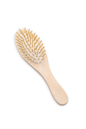 Saten Uyku Bandı & Saten Toka & Ahşap Tarak & Kırmızı El Aynası Hediye Seti