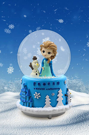 Işıklı Müzikli Frozen Kar Küresi