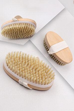 Doğal At Kılı Fırçası & Selülit ve Çatlak Yağı & Kabak Lifli Sabun Kişisel Bakım Hediye Seti