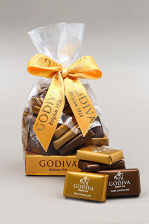 Turuncu Fincan & Godiva Napoliten Çikolata & Teashop 2'li Bitki Çayı Hediye Seti