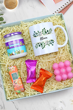 Kupa & Bubble Mum & Boom Butter Cilt Bakım Yağı & Mini Kolonya & 2'li Tafe Hurma Hediye Seti