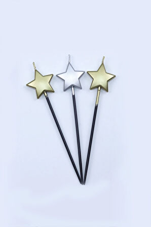 Yıldızlı Kupa & Siyah French Press & Doğum Günü Yıldız Mum Hediye Seti