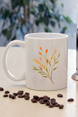 Çiçek Kupa & Annas Kurabiye & Teashop 2'li Bitki Çayı & Kurutulmuş Çiçek Buketi Hediye Seti