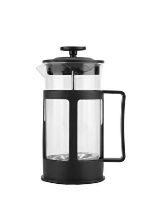 Gold Metal Kutulu Mum & Siyah French Press & Siyah Mat Kupa & Saten Uyku Bandı Hediye Seti