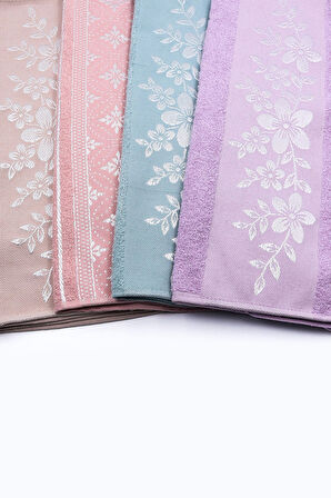 El ve Yüz Havlusu & Çift Taraflı Yüz Temizleme Fırçası & Pastel Oje & Toka & Uyku Bandı Hediye Seti