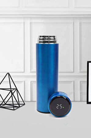 500ML Dereceli Termos & Planner & Motto Kupa & Makaron Fosforlu Kalem & Yapay Mini Çiçek Hediye Seti