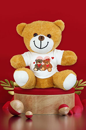 Tasarım Peluş Ayıcık & Nazım Hikmet - Henüz Vakit Varken Gülüm & Beyaz Metal Kutulu Mum Hediye Seti