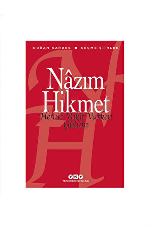 Tasarım Peluş Ayıcık & Nazım Hikmet - Henüz Vakit Varken Gülüm & Beyaz Metal Kutulu Mum Hediye Seti