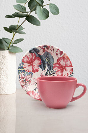 Gold Metal Mum & Saten Toka & Teashop 2'li Bitki Çayı & Pembe Fincan & Bademli Kurabiye Hediye Seti