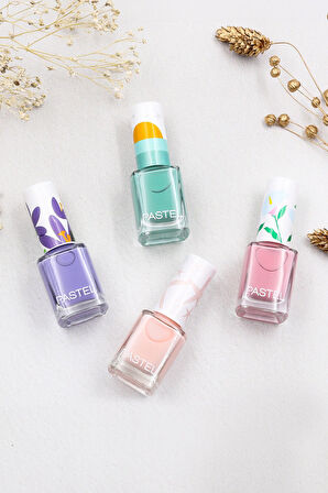 Saten Toka & Pastel Oje & Lotus Çiçeği Mum & İnci Küpe Hediye Seti