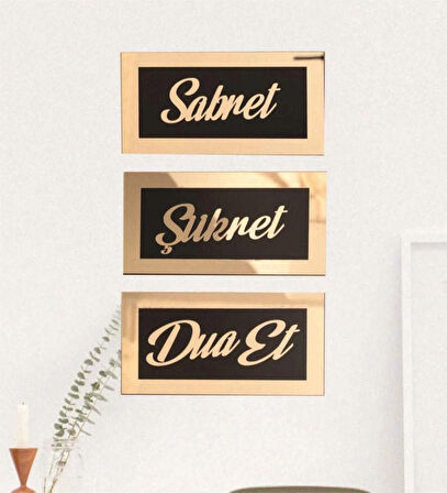 Sabret Şükret Dua Et 3'lü set