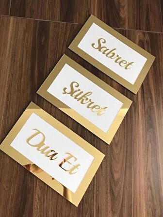 Sabret Şükret Dua Et 3'lü set