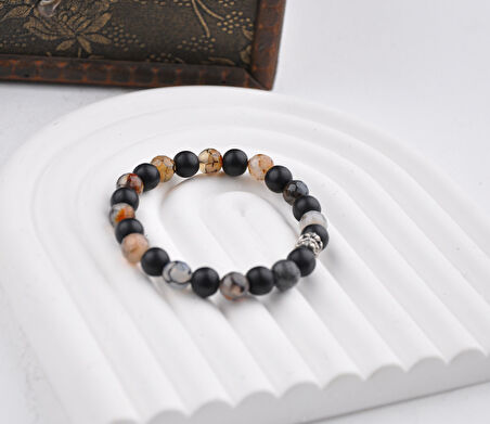 10 MM Onix Doğal Taş Unisex Bileklik
